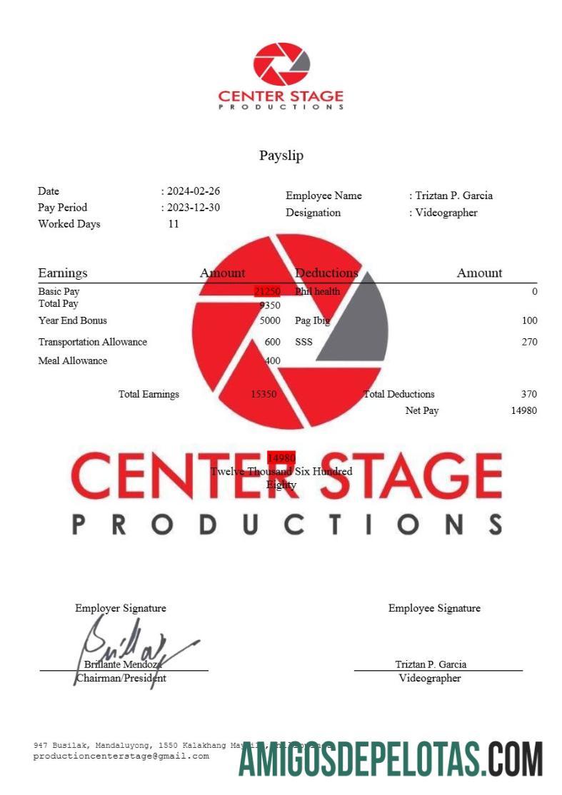 Para download Modelo de recibo de pagamento da Center Stage Productions em formatos Word e PDF.pdf, 4
